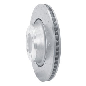 Porsche 911 Brake Rotor (1) - Rear Right - R1 Concepts - Drilled Carbon Alloy GeoMET - `15-`17
